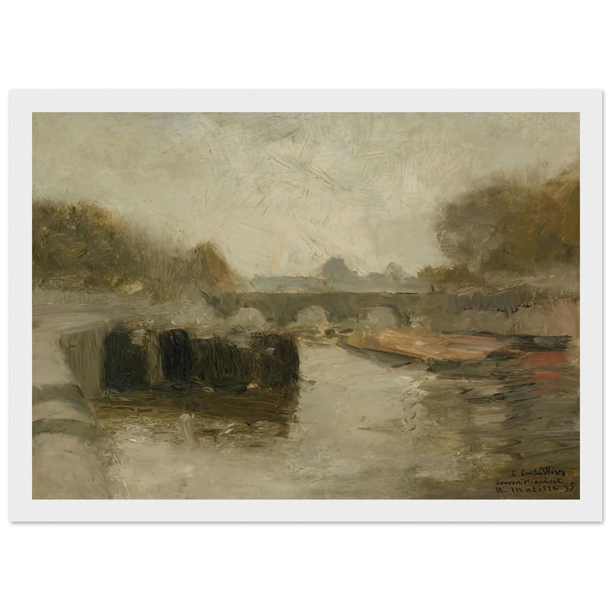 LE PONT 1895 Framed Poster | Henri Matisse Framed Prints Wall Art | Henri Matisse Print