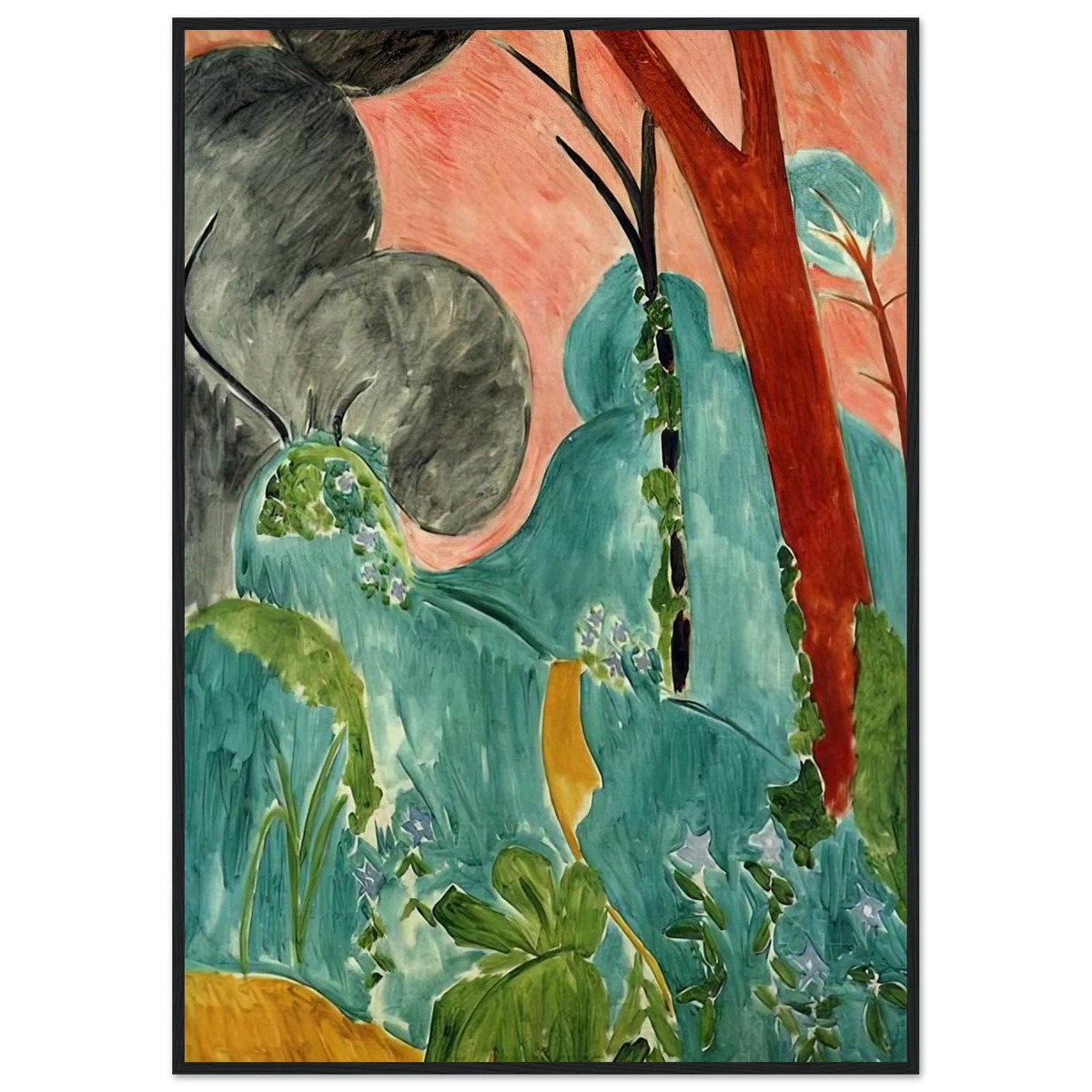 MORACCAN GARDEN 1912 Framed Poster | Henri Matisse Framed Prints Wall Art | Henri Matisse Print
