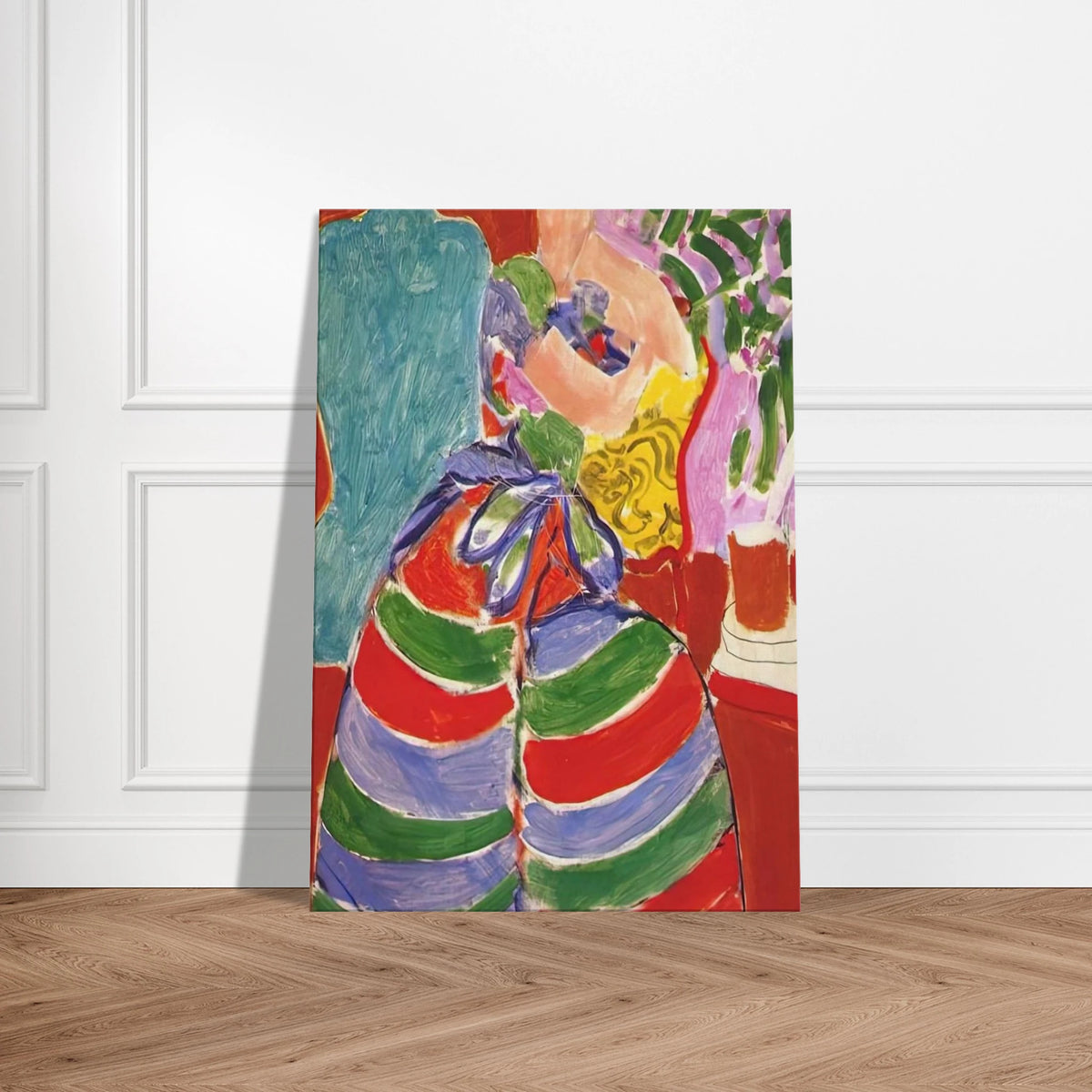 THE STRIPED DRESS 1938 Canvas | Henri Matisse Canvas | Henri Matisse Print