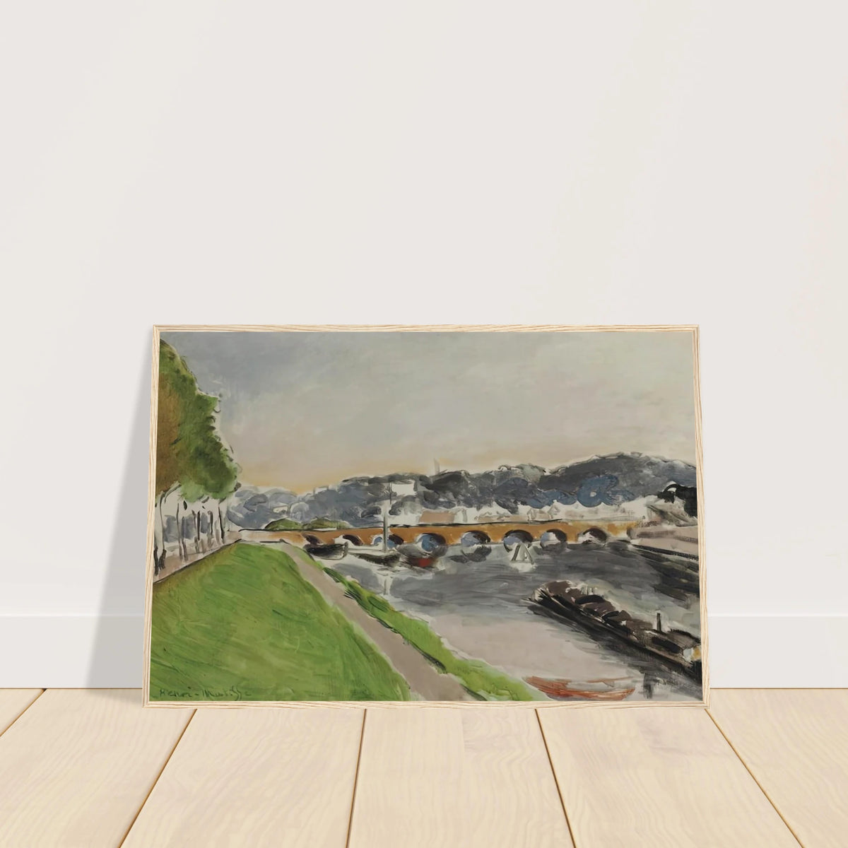 LE PONT DE SEVRES AU CHALAND 1917 Framed Poster | Henri Matisse Framed Prints Wall Art | Henri Matisse Print
