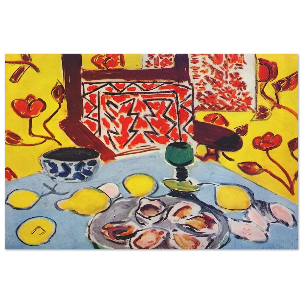 OYSTERS AND WOODEN ARMCHAIR 1943 Poster | Henri Matisse Poster | Henri Matisse Print