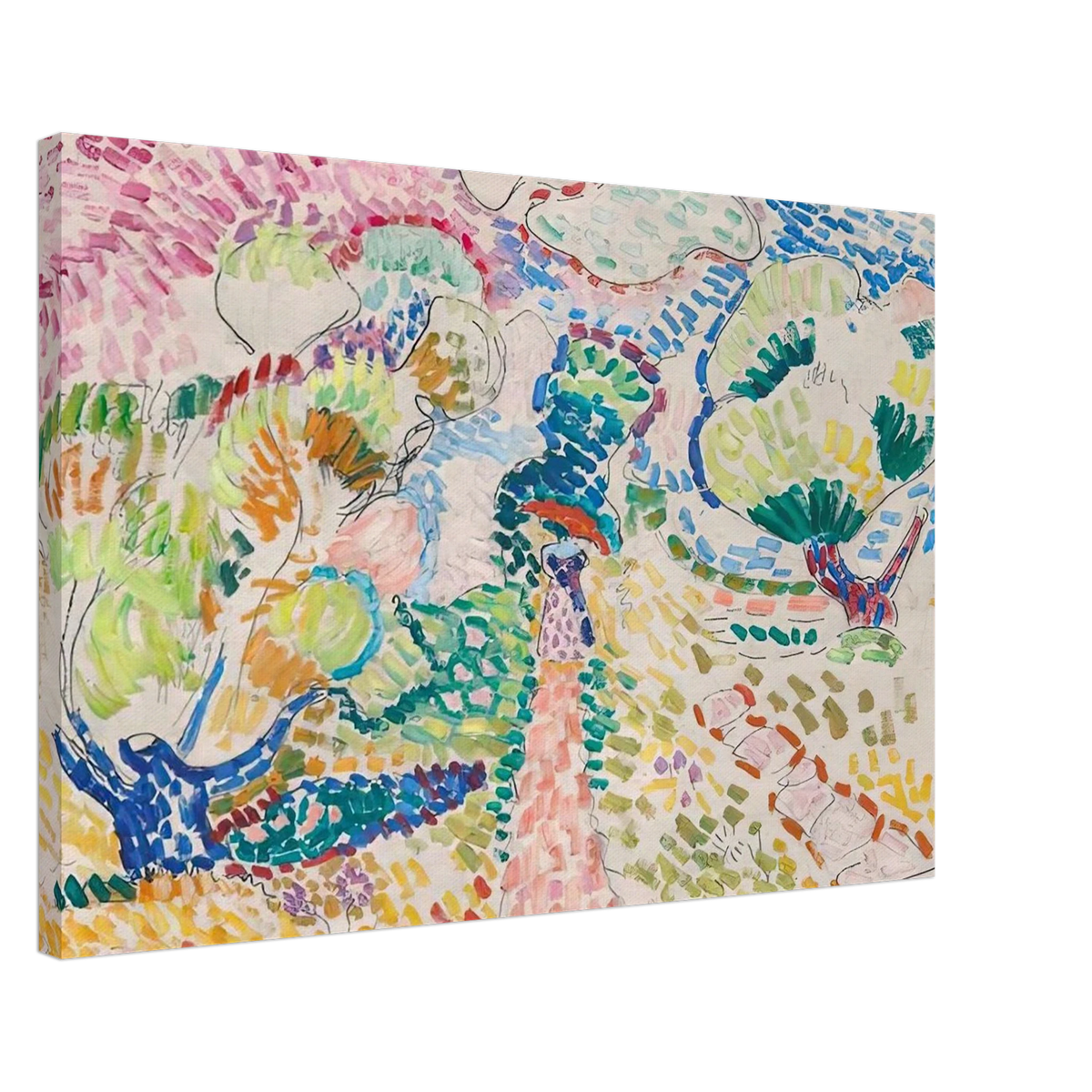 MADAME MATISSE IN THE OLIVE GROVE 1905 Canvas | Henri Matisse Canvas | Henri Matisse Print