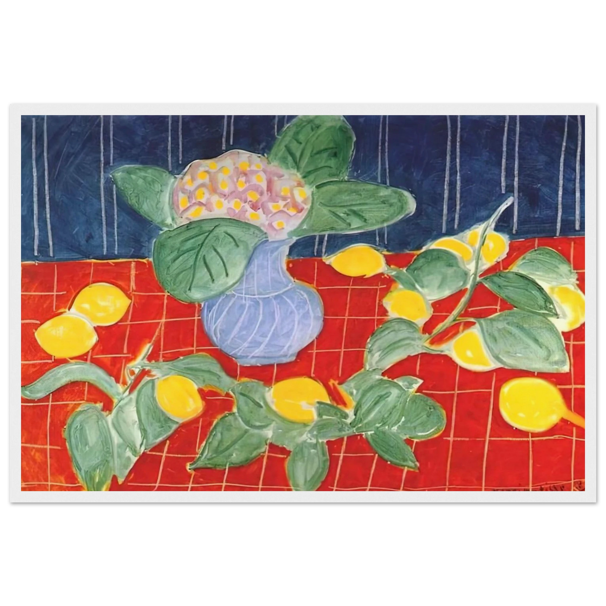 LEMONS AND SAXIFRAGES 1943 Framed Poster | Henri Matisse Framed Prints Wall Art | Henri Matisse Print