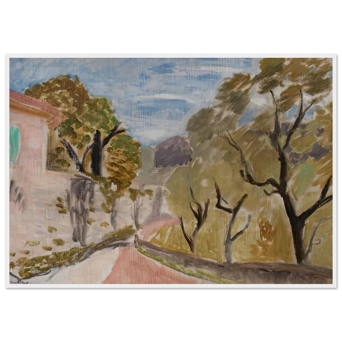 PAYSAGE OU RUE DANS LE MIDI 1918 Framed Poster | Henri Matisse Framed Prints Wall Art | Henri Matisse Print