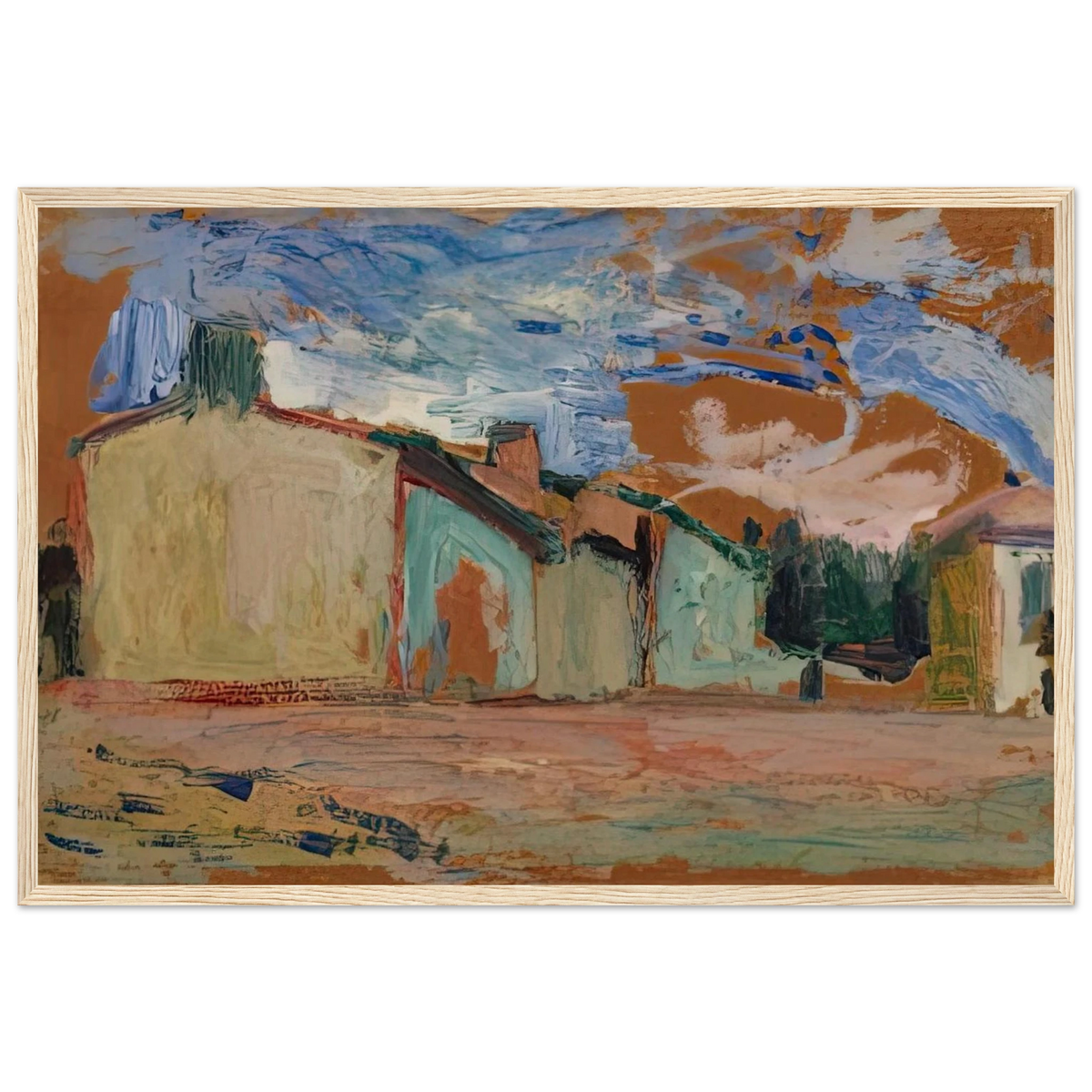 HOUSES FENOUILLET 1898 Framed Poster | Henri Matisse Framed Prints Wall Art | Henri Matisse Print