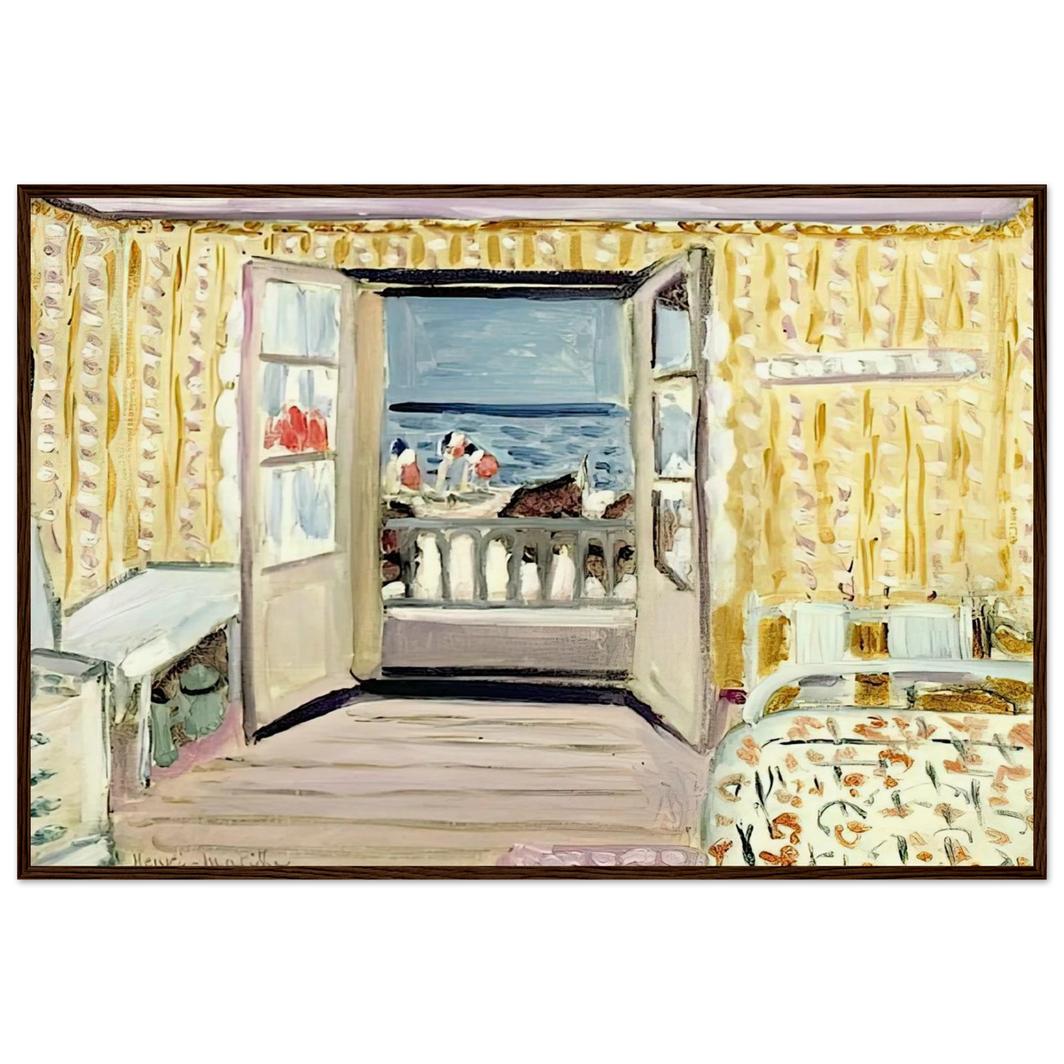 INTERIOR JULY 14TH ETRETAT 1920 Framed Poster | Henri Matisse Framed Prints Wall Art | Henri Matisse Print