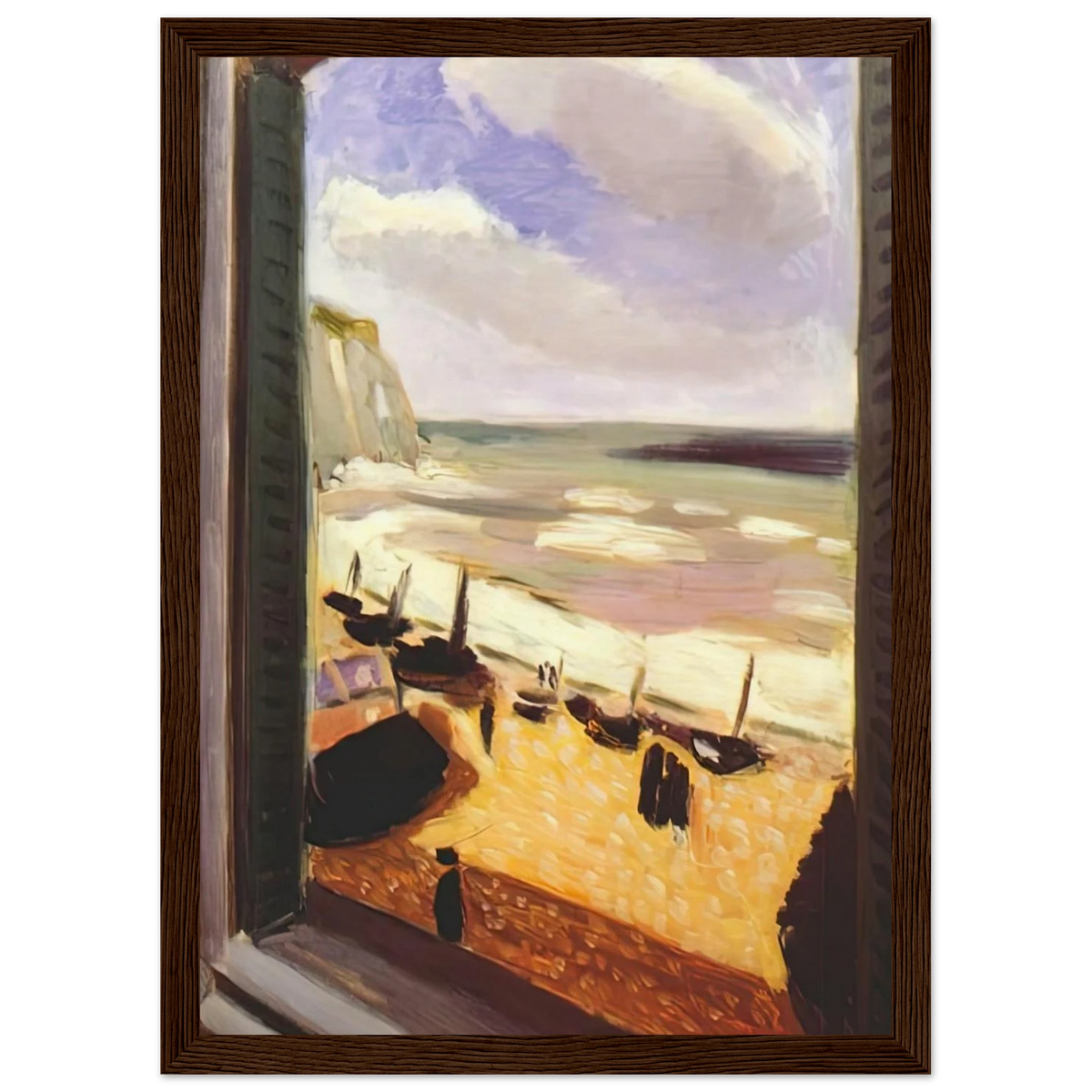 OPEN WINDOW AT ETRETAT 1921 Framed Poster | Henri Matisse Framed Prints Wall Art | Henri Matisse Print