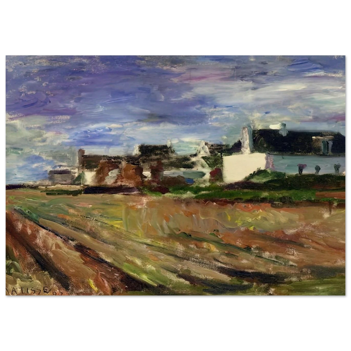 FARMS IN BRITTANY BELLE ILE 1897 Poster | Henri Matisse Poster | Henri Matisse Print