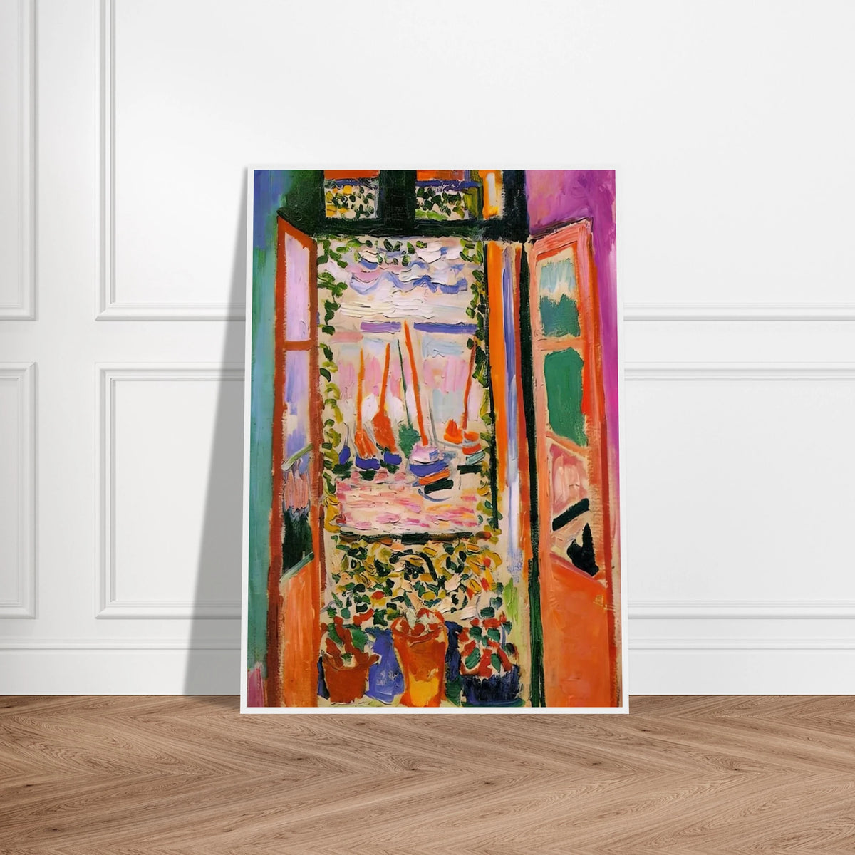 OPEN WINDOW COLLIOURE 1905 Framed Poster | Henri Matisse Framed Prints Wall Art | Henri Matisse Print