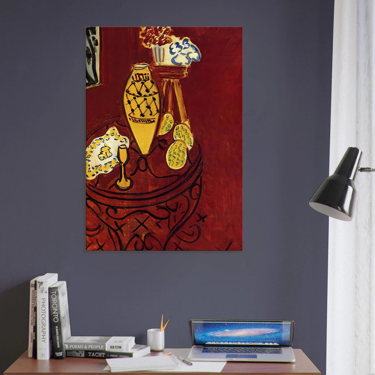 INTERIOR IN VENETIAN RED 1946 Canvas | Henri Matisse Canvas | Henri Matisse Print