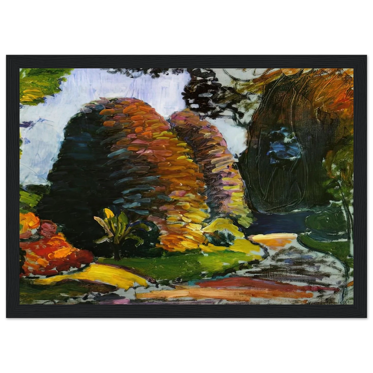 LUXEMBOURG GARDENS 1903 Framed Poster | Henri Matisse Framed Prints Wall Art | Henri Matisse Print