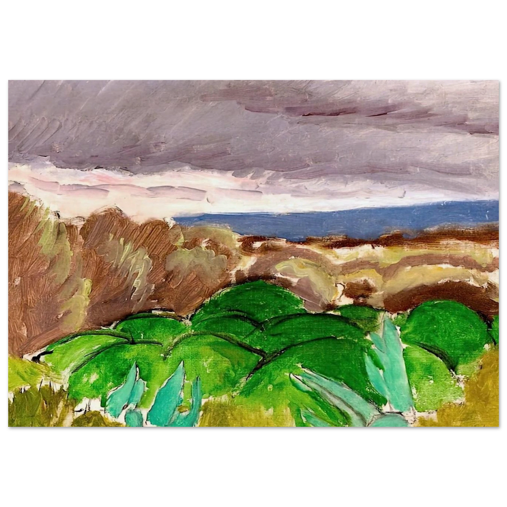 CAGNES LANDSCAPE IN STORMY WEATHER 1917 Poster | Henri Matisse Poster | Henri Matisse Print