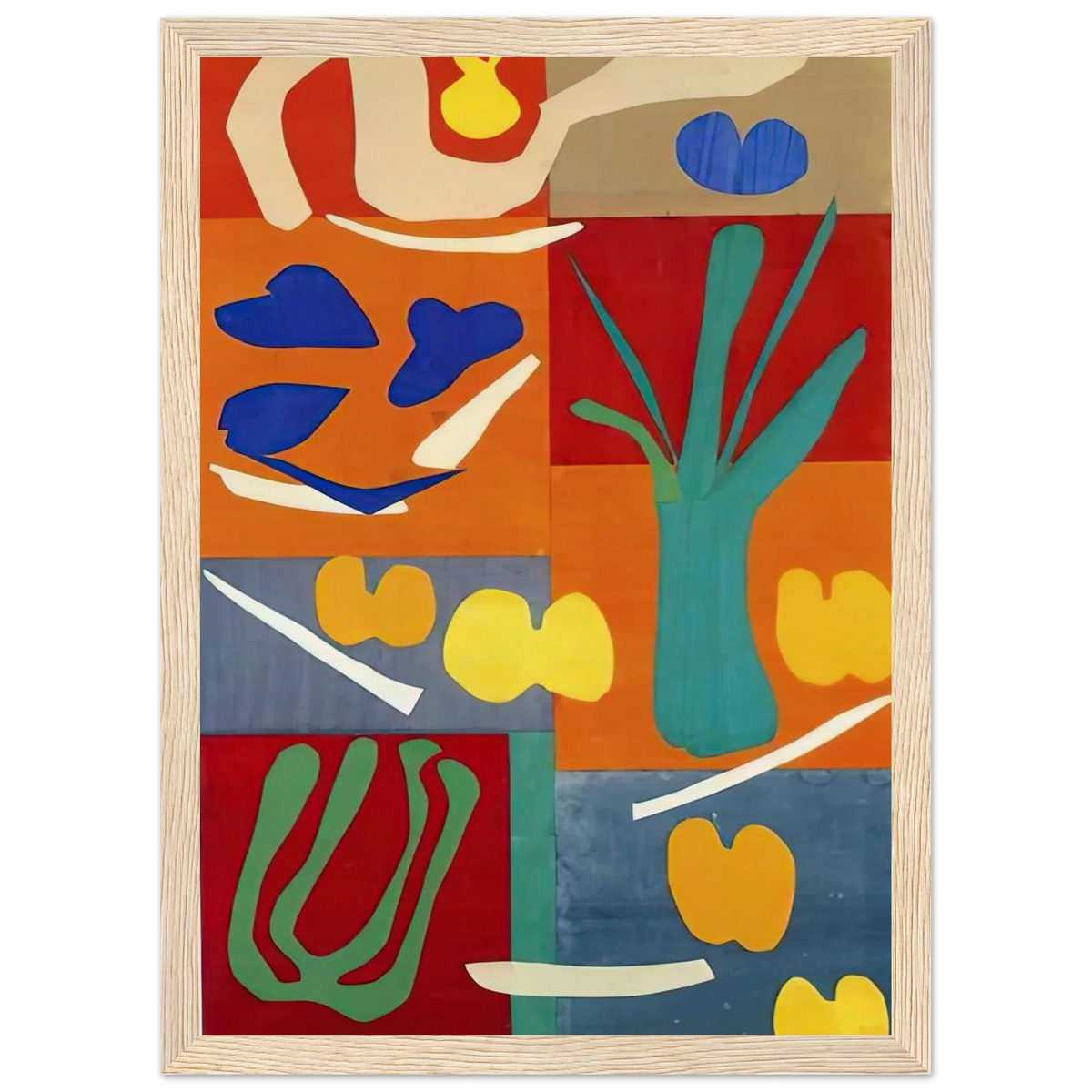 VEGETABLES 1952 Framed Poster | Henri Matisse Framed Prints Wall Art | Henri Matisse Print