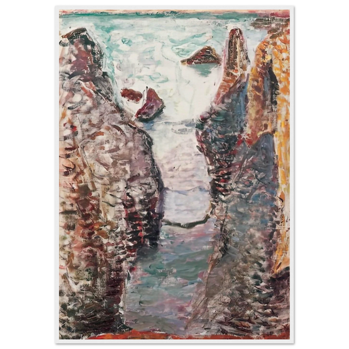 CIFFS BELLE ILE 1897 Framed Poster | Henri Matisse Framed Prints Wall Art | Henri Matisse Print