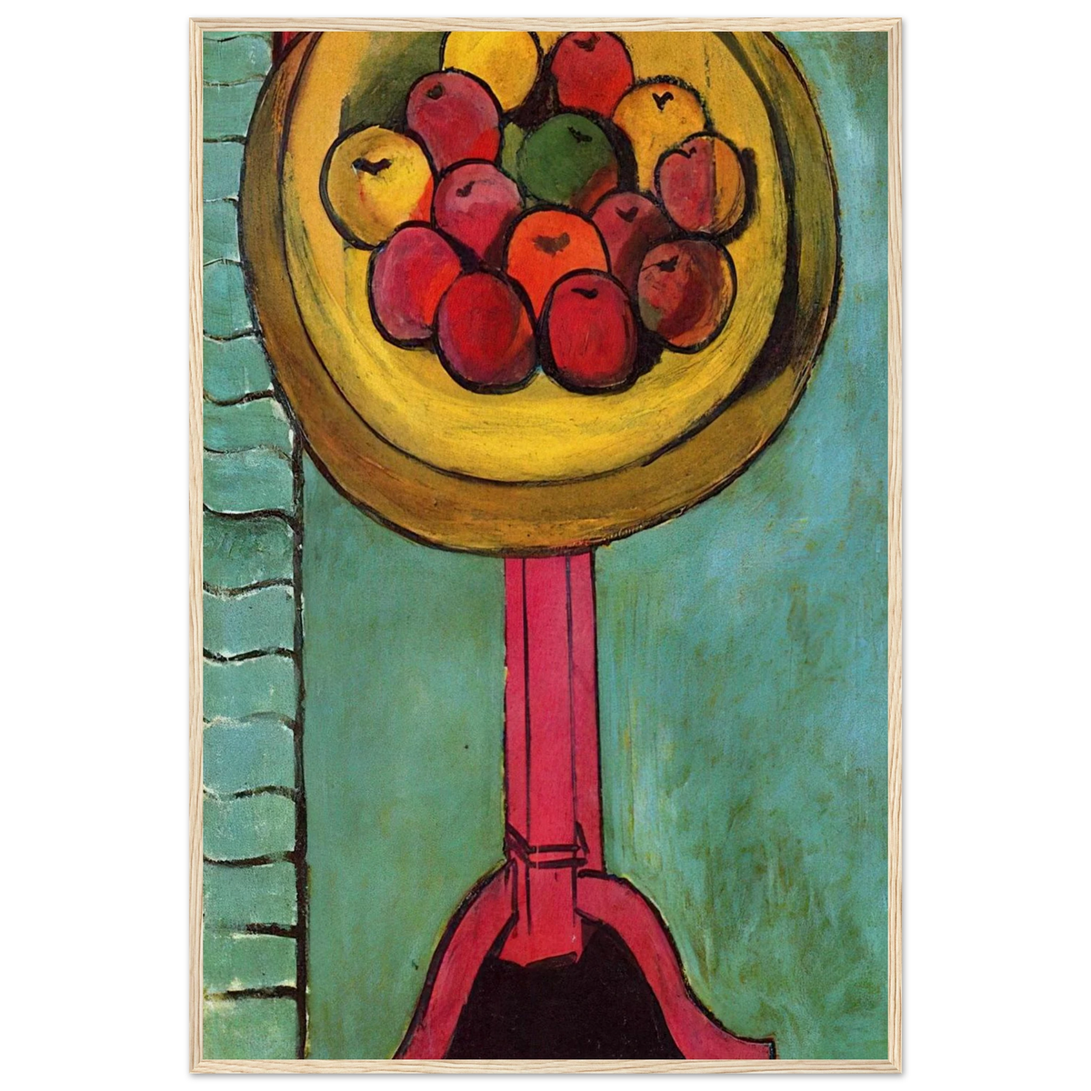 APPLES ON A TABLE GREEN BACKGROUND 1916 Framed Poster | Henri Matisse Framed Prints Wall Art | Henri Matisse Print