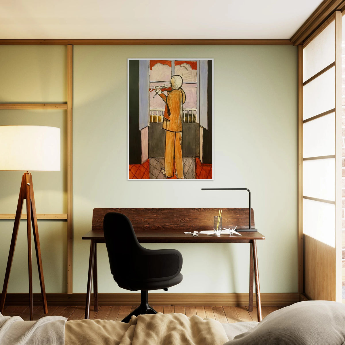 THE VIOLINIST AT THE WINDOW 1918 Framed Poster | Henri Matisse Framed Prints Wall Art | Henri Matisse Print