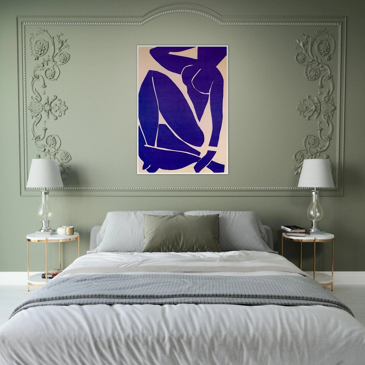 BLUE NUDE III 1952 Framed Poster | Henri Matisse Framed Prints Wall Art | Henri Matisse Print