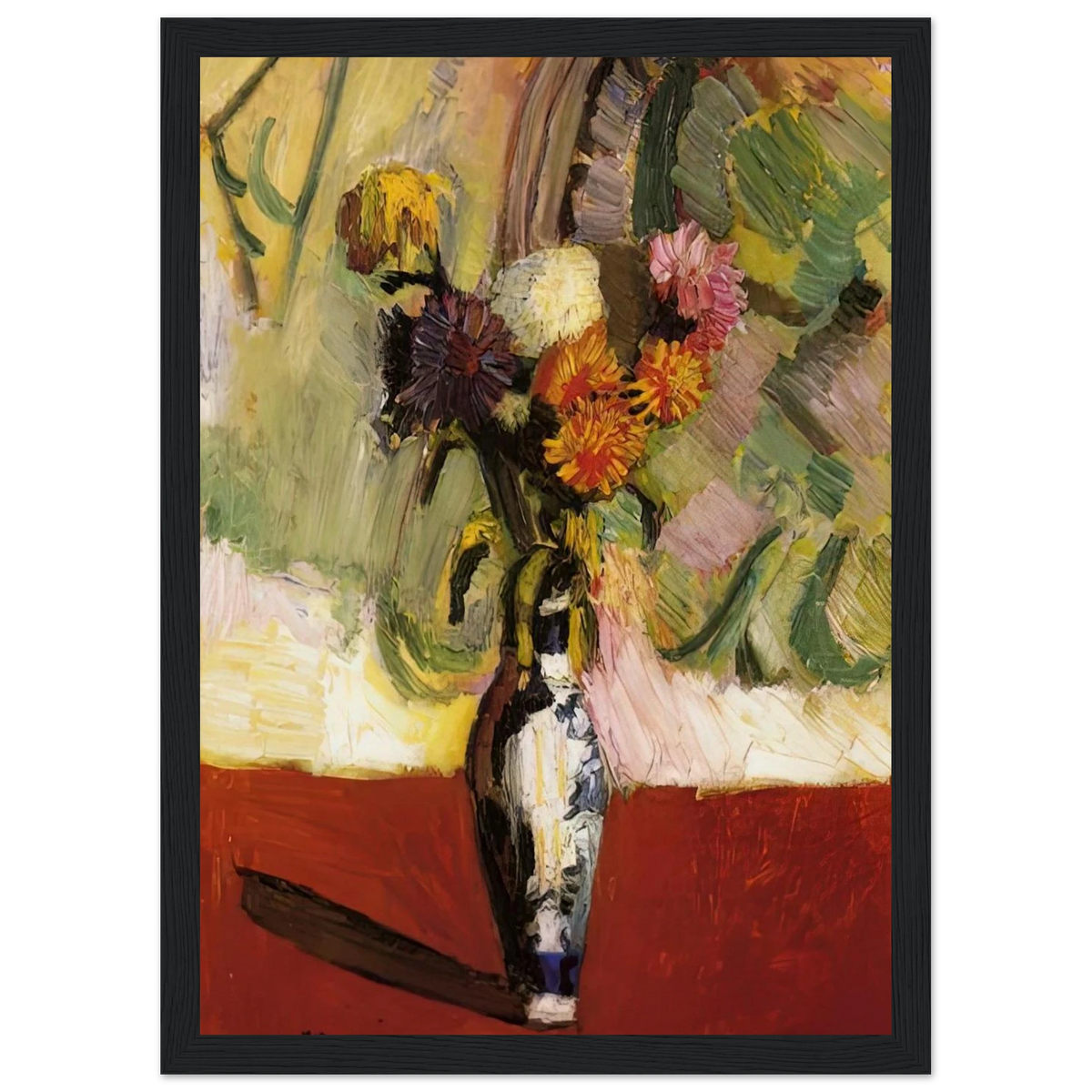 CHRYSANTHEMUMS IN A CHINESE VASE 1902 Framed Poster | Henri Matisse Framed Prints Wall Art | Henri Matisse Print