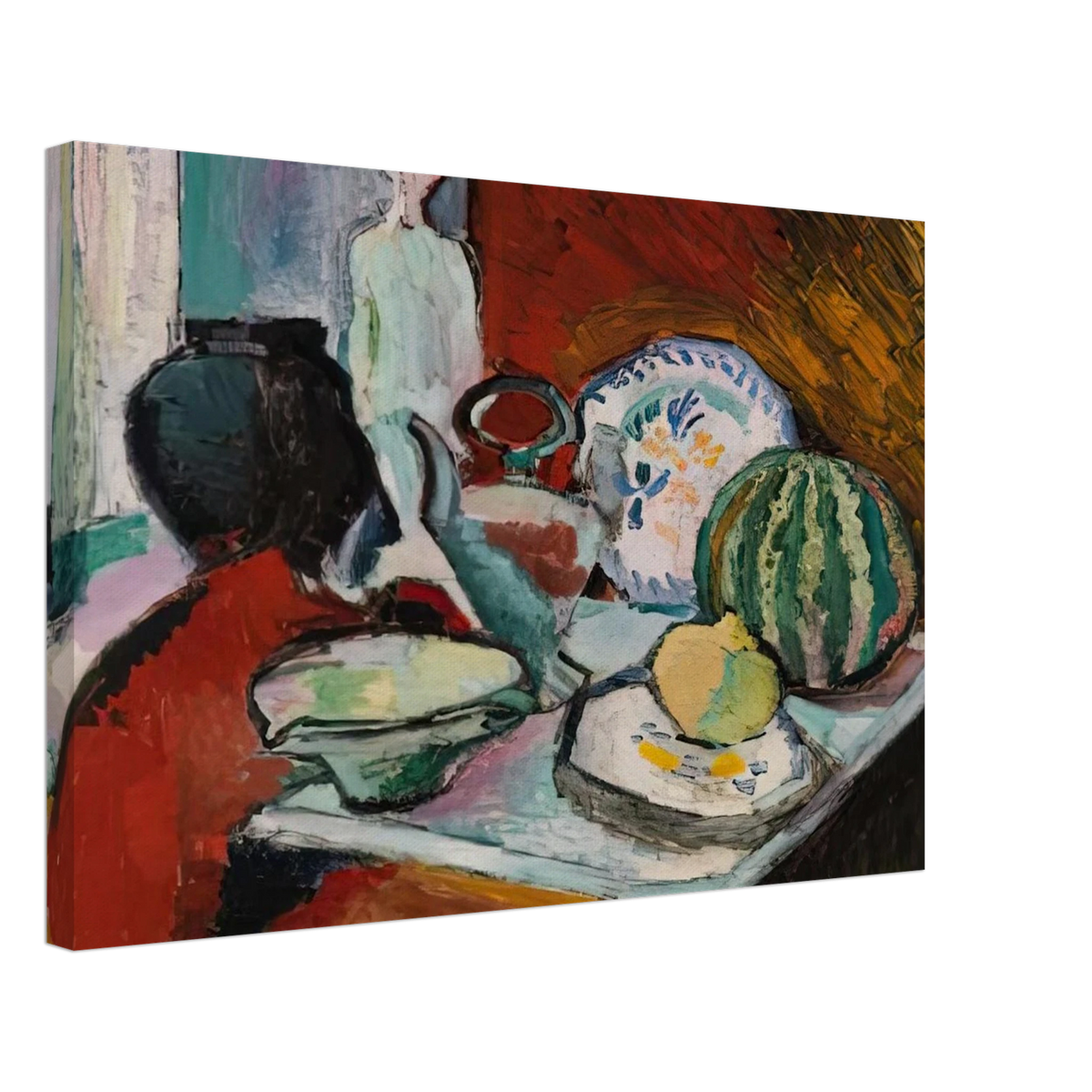 DISHES AND MELON 1907 Canvas | Henri Matisse Canvas | Henri Matisse Print