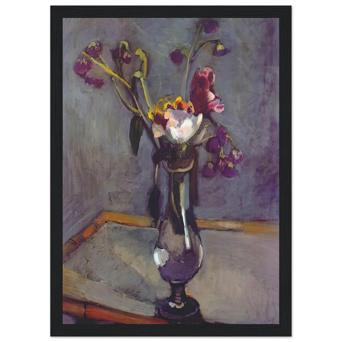 BOUQUET ON A BAMBOO TABLE 1903 Framed Poster | Henri Matisse Framed Prints Wall Art | Henri Matisse Print