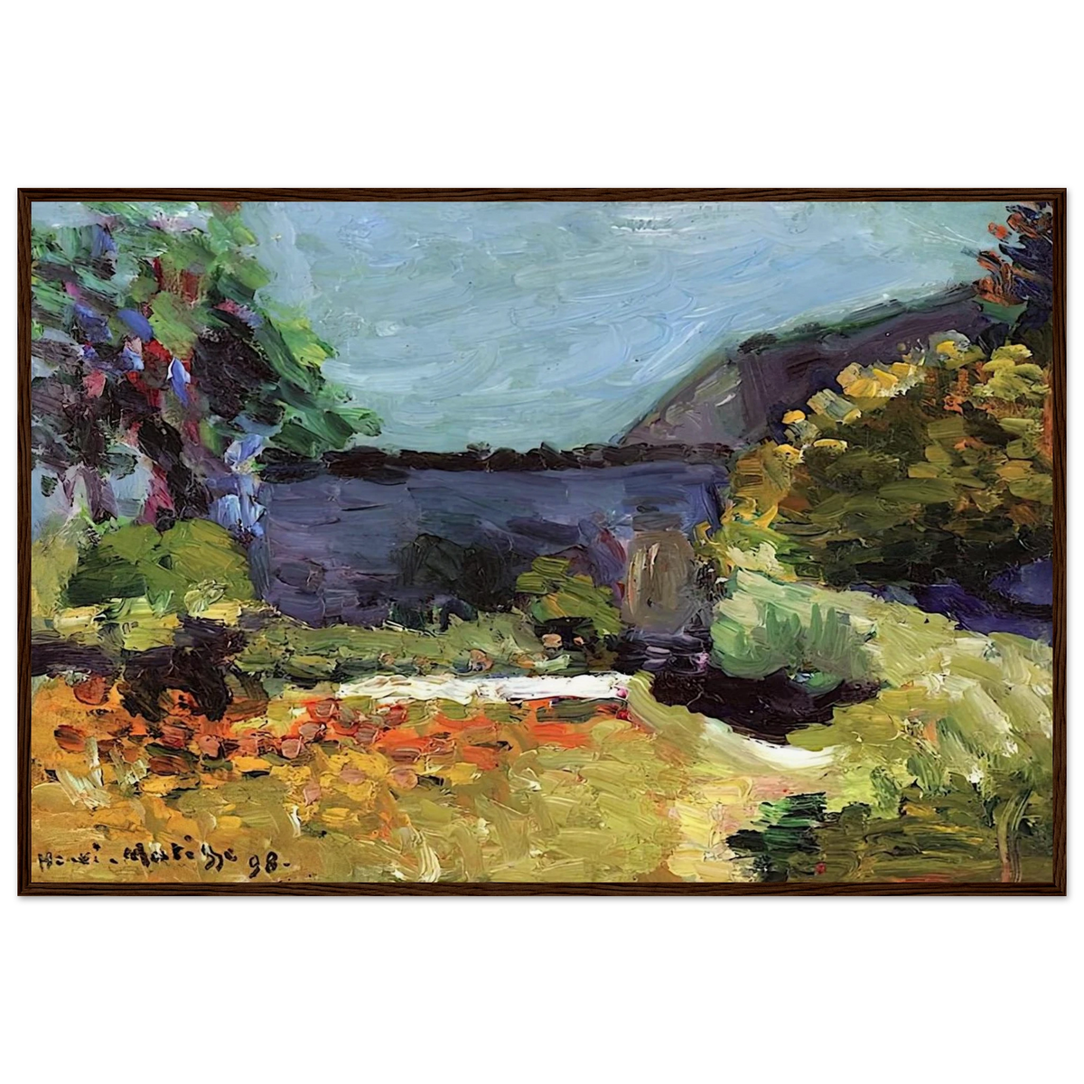 LANDSCAPE 1898 Framed Poster | Henri Matisse Framed Prints Wall Art | Henri Matisse Print