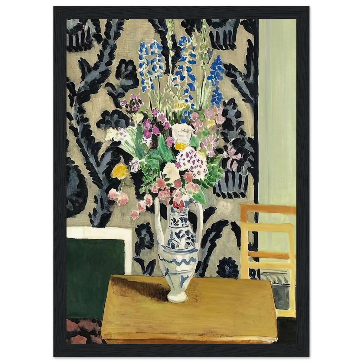 BOUQUET DE FLEURS POUR LE QUATORZE JUILLET 1919 Framed Poster | Henri Matisse Framed Prints Wall Art | Henri Matisse Print