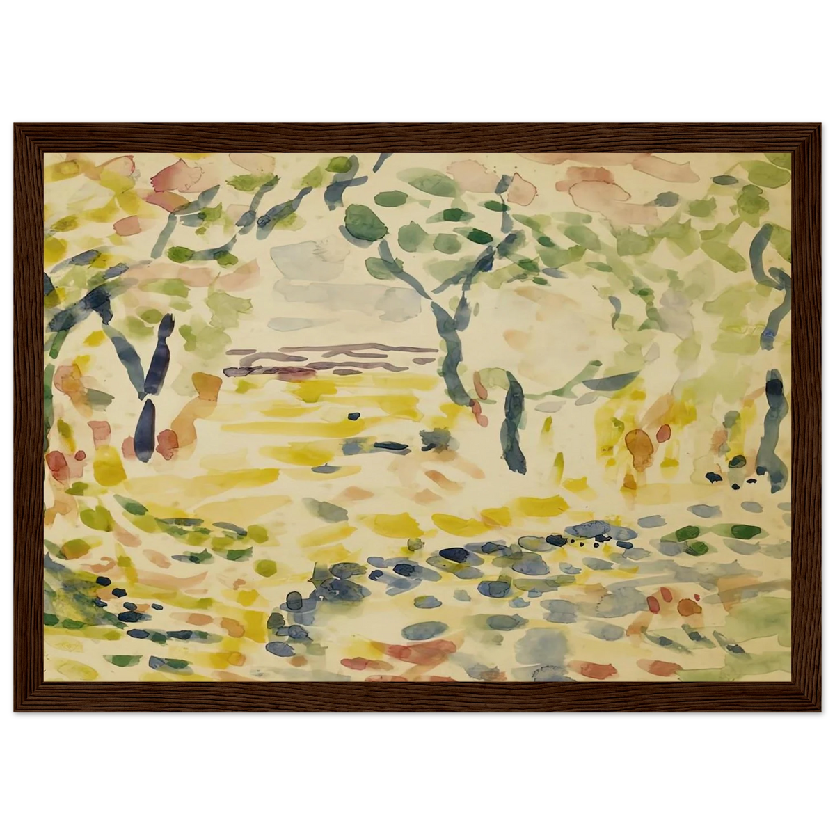 ETUDE POUR LE BONHEUR DE VIVRE 1905 Framed Poster | Henri Matisse Framed Prints Wall Art | Henri Matisse Print