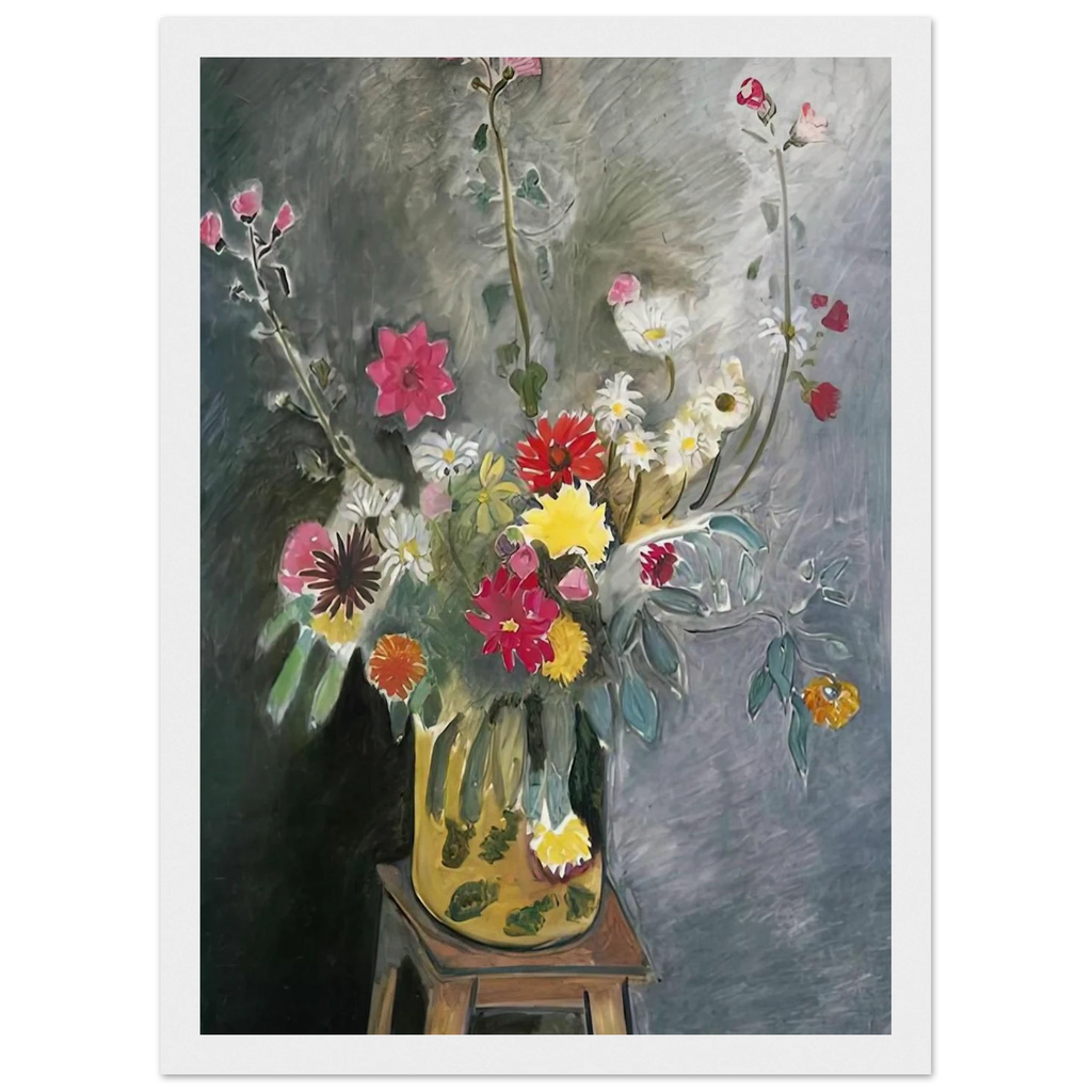 BOUQUET OF MIXED FLOWERS 1917 Framed Poster | Henri Matisse Framed Prints Wall Art | Henri Matisse Print