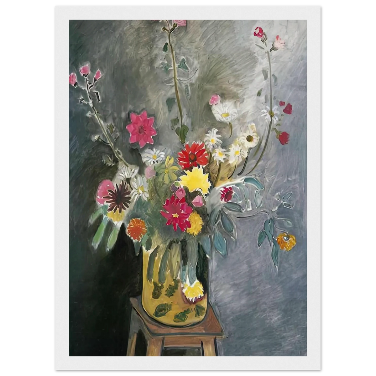 BOUQUET OF MIXED FLOWERS 1917 Framed Poster | Henri Matisse Framed Prints Wall Art | Henri Matisse Print