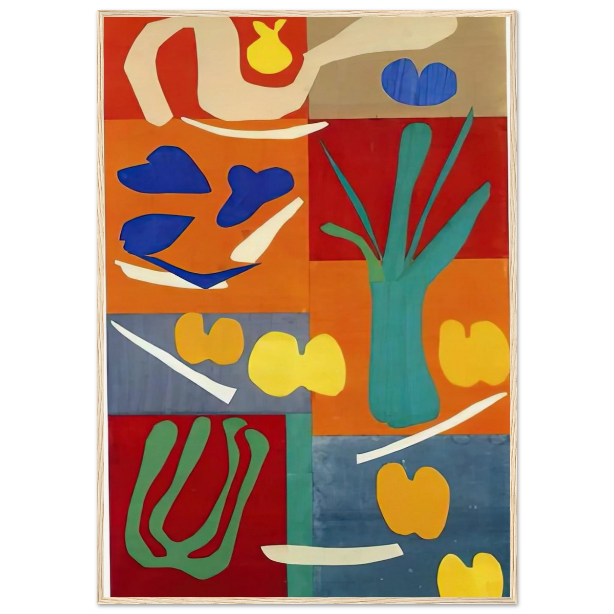 VEGETABLES 1952 Framed Poster | Henri Matisse Framed Prints Wall Art | Henri Matisse Print