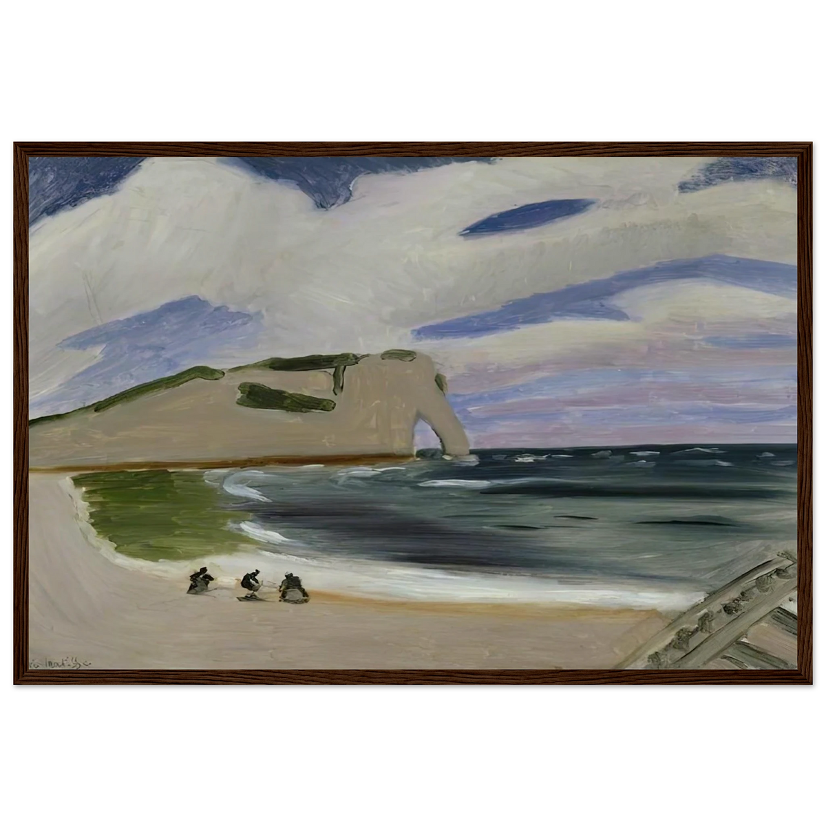 WOMEN ON THE BEACH ETRETAT 1920 Framed Poster | Henri Matisse Framed Prints Wall Art | Henri Matisse Print