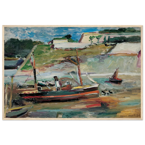 BELLE ILE LE PORT DE PALAIS 1896 Framed Poster | Henri Matisse Framed Prints Wall Art | Henri Matisse Print