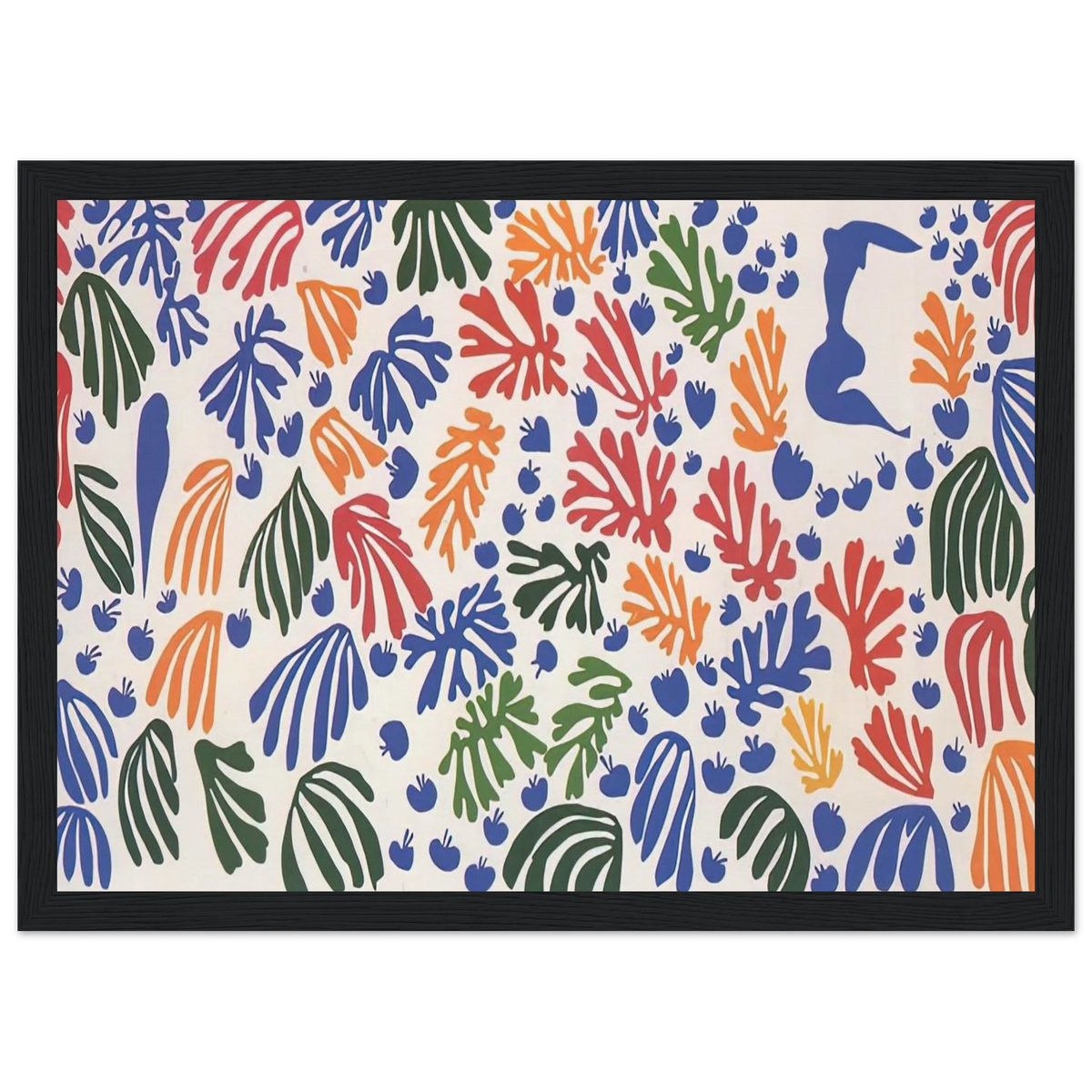 LA PERRUCHE ET LA SIRENE 1952 Framed Poster | Henri Matisse Framed Prints Wall Art | Henri Matisse Print