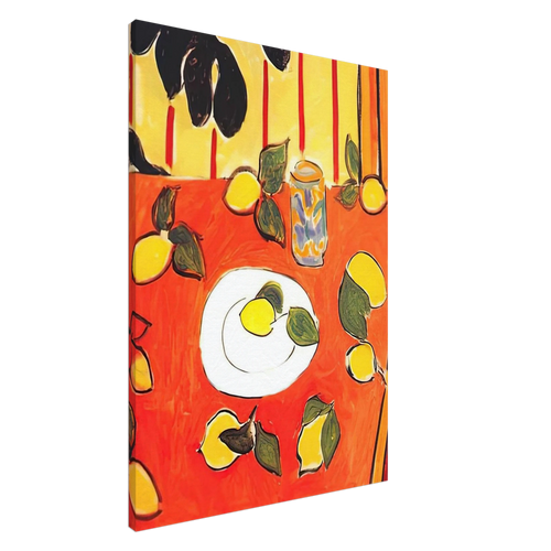 BLACK PHILODENDRON AND LEMONS 1943 Canvas | Henri Matisse Canvas | Henri Matisse Print
