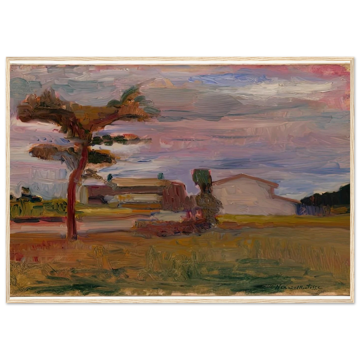 CORSICAN LANDSCAPE 1898 Framed Poster | Henri Matisse Framed Prints Wall Art | Henri Matisse Print