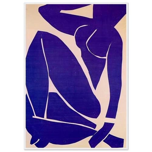 BLUE NUDE III 1952 Framed Poster | Henri Matisse Framed Prints Wall Art | Henri Matisse Print