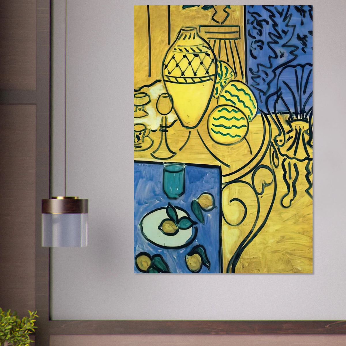 INTERIOR IN YELLOW 1946 Poster | Henri Matisse Poster | Henri Matisse Print