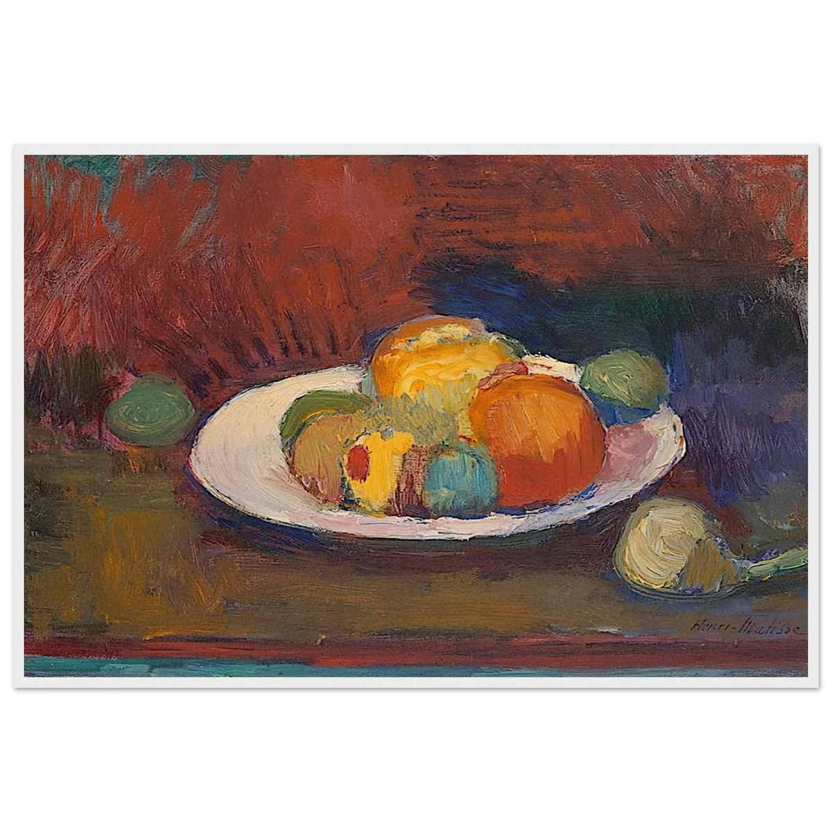 ASSIETTE DE FRUITS FRUIT DISH 1902 Framed Poster | Henri Matisse Framed Prints Wall Art | Henri Matisse Print