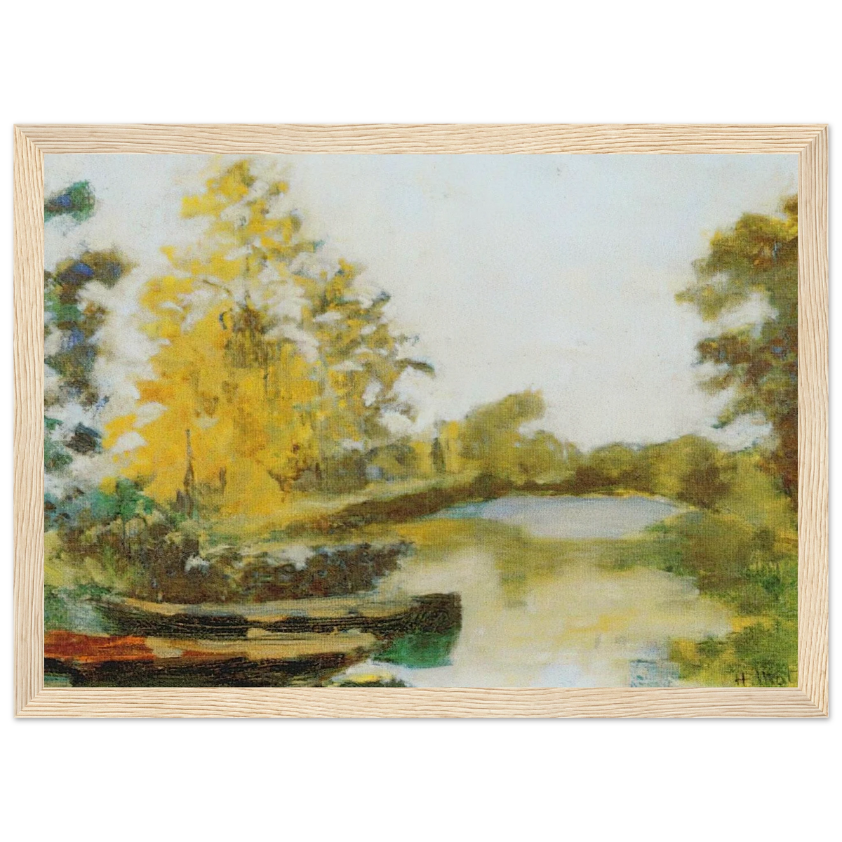 BANKS OF THE CANAL 1903 Framed Poster | Henri Matisse Framed Prints Wall Art | Henri Matisse Print
