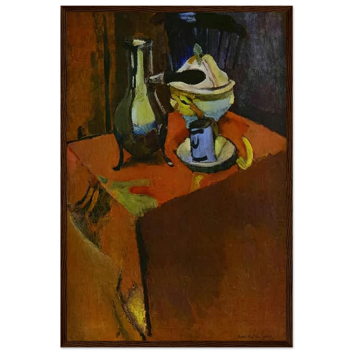 DISHES ON A TABLE 1900 Framed Poster | Henri Matisse Framed Prints Wall Art | Henri Matisse Print