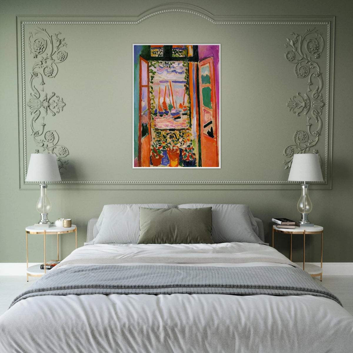 OPEN WINDOW COLLIOURE 1905 Framed Poster | Henri Matisse Framed Prints Wall Art | Henri Matisse Print