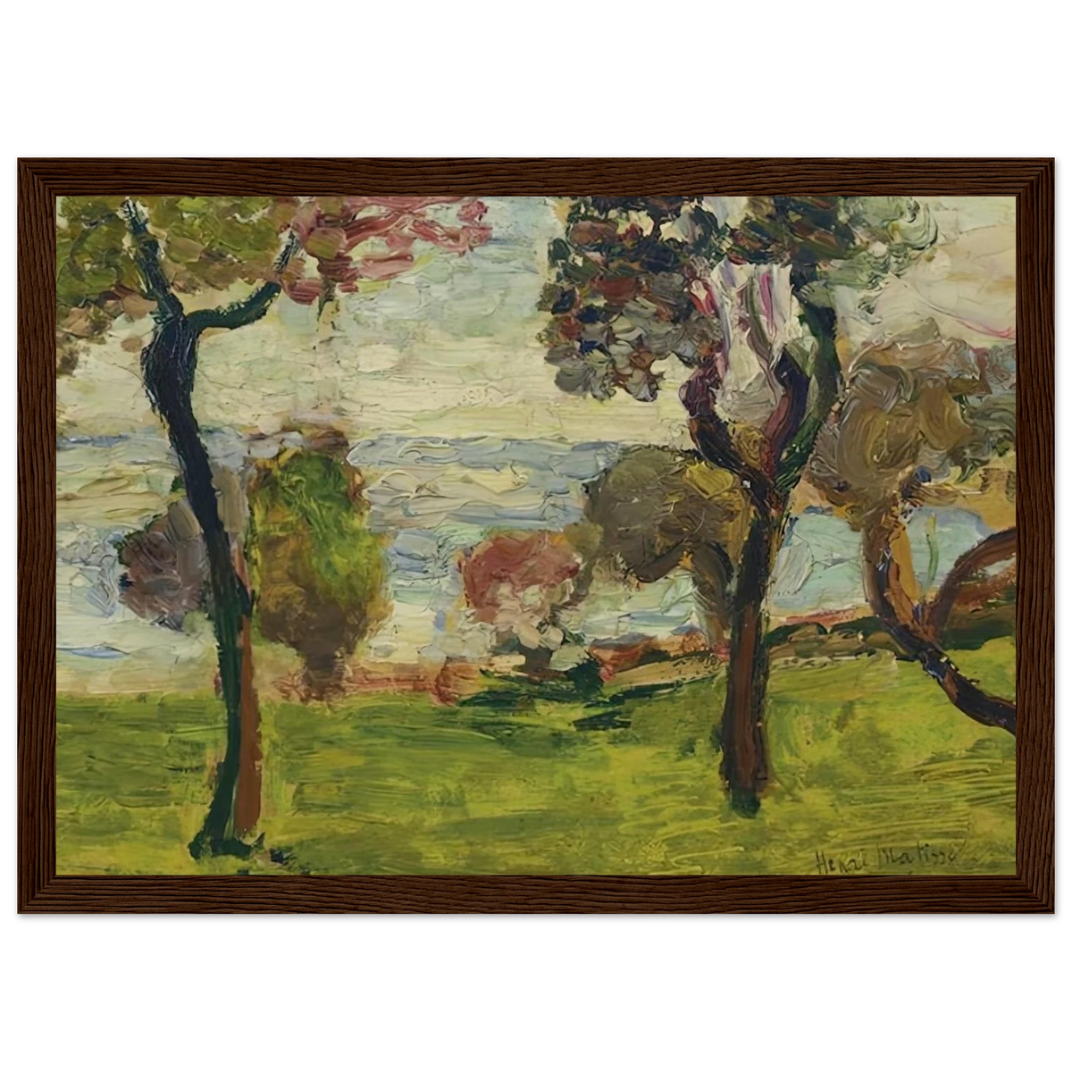 PAYSAGE 1898 Framed Poster | Henri Matisse Framed Prints Wall Art | Henri Matisse Print