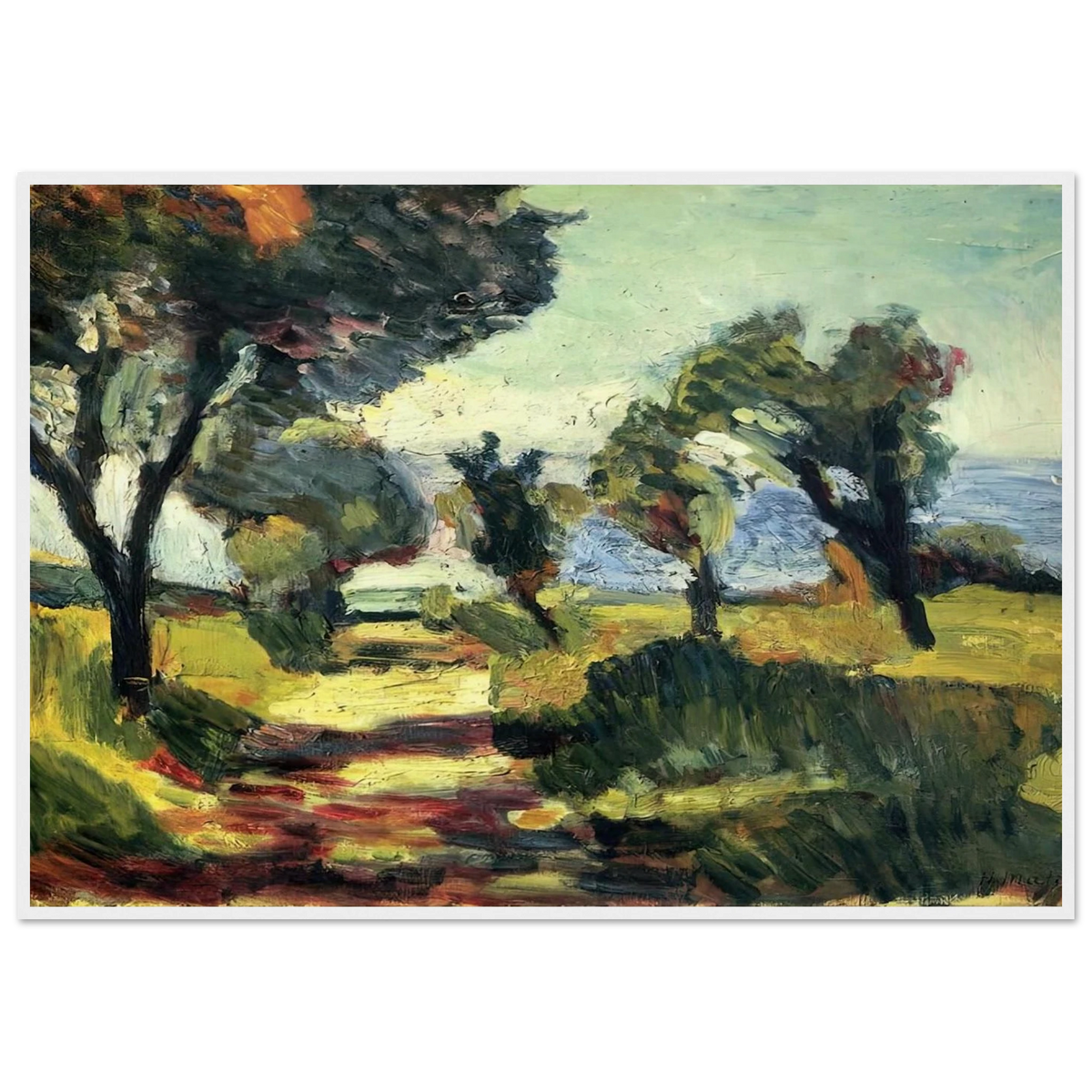 OLIVE TREES 1898 Framed Poster | Henri Matisse Framed Prints Wall Art | Henri Matisse Print