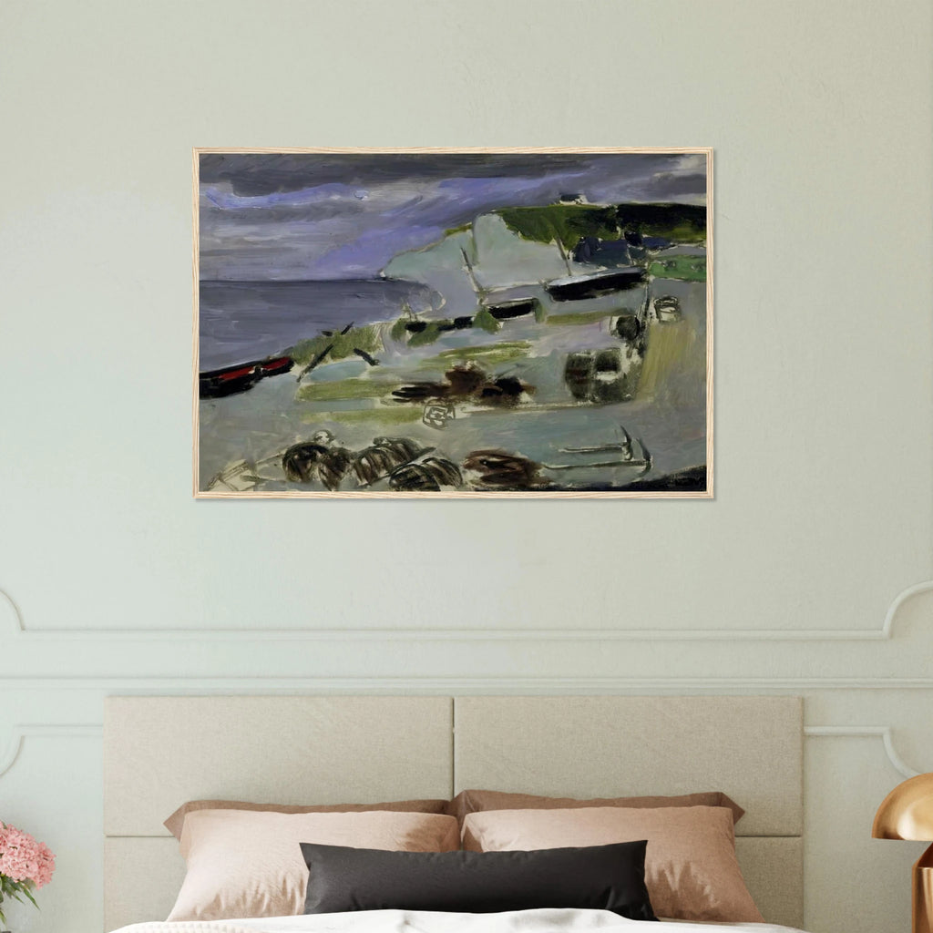 BOATS ON THE BEACH ETRETAT 1920 Framed Poster | Henri Matisse Framed Prints Wall Art | Henri Matisse Print