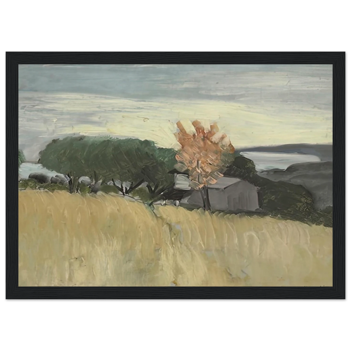 CHAMPS DE BLE A CAGNES 1918 Framed Poster | Henri Matisse Framed Prints Wall Art | Henri Matisse Print