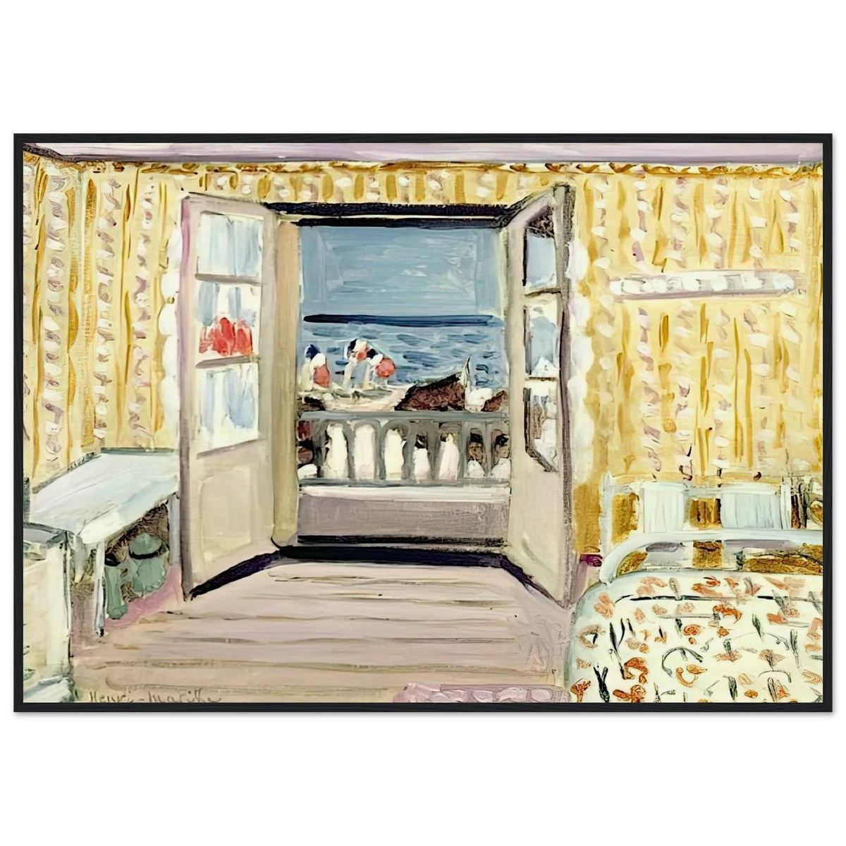 INTERIOR JULY 14TH ETRETAT 1920 Framed Poster | Henri Matisse Framed Prints Wall Art | Henri Matisse Print