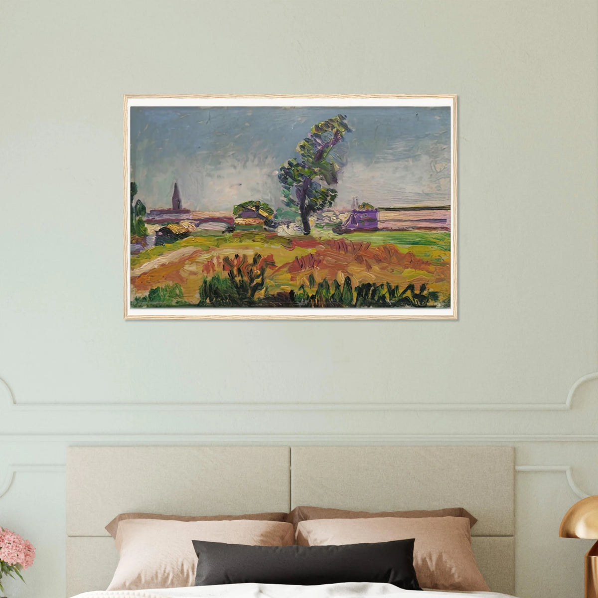 PAYSAGE DES ENVIRONS DE TOULOUSE LE PONT DES DEMOISELLES 1898 Framed Poster | Henri Matisse Framed Prints Wall Art | Henri Matisse Print