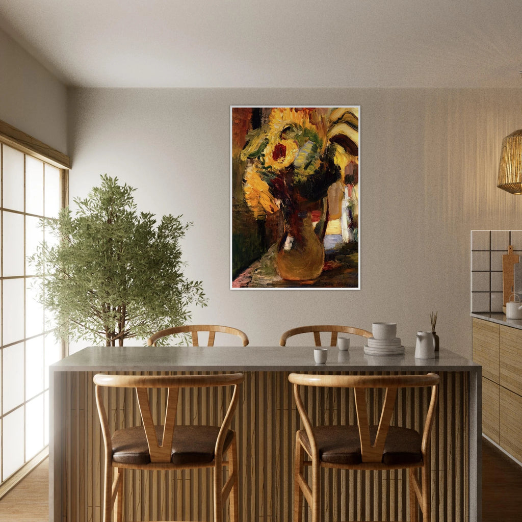 BOUQUET OF SUNFLOWERS 1897 Framed Poster | Henri Matisse Framed Prints Wall Art | Henri Matisse Print