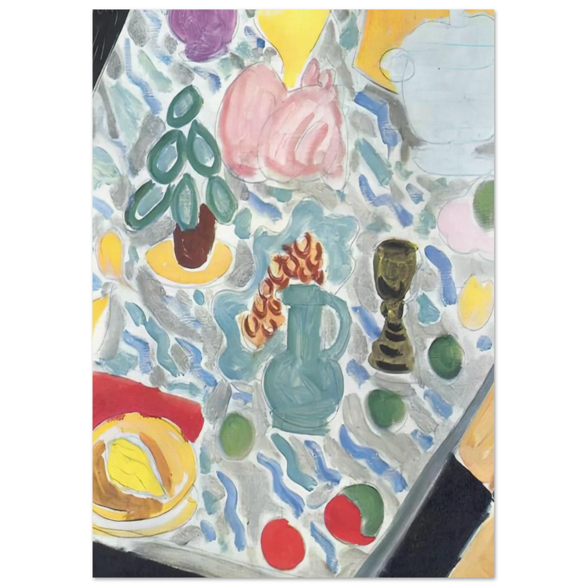 STILL LIFE WITH A MARBLE TABLE 1941 Poster | Henri Matisse Poster | Henri Matisse Print
