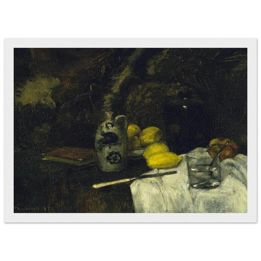 LEMONS AND BOTTLE OF DUTCH GIN 1896 Framed Poster | Henri Matisse Framed Prints Wall Art | Henri Matisse Print